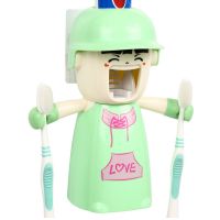 牙膏牙刷挤牙膏器挤压神器推牙膏架懒人置物架套装壁挂全自动|运动少女