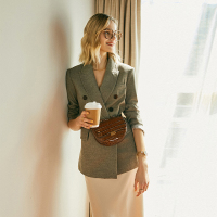 潮流温和坚定新式Gentlewoman 日本蓄热面料西装