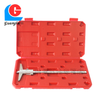 广陆深度游标卡尺0-150/200/300/500/1000 0.02 高精度 孔深台阶测量 0-500_0.02mm