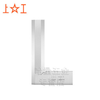 上工刀口形直角尺 不锈钢 90度 靠尺 L形板尺 80*50_0级