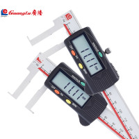 桂林广陆 扁头内沟槽数显卡尺 150/200/300/500 内沟槽尺寸测量