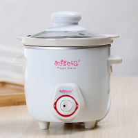 婴儿辅食电炖锅宝宝电炖小炖锅迷你bb煲煮粥锅燕窝陶瓷电炖盅砂锅|0.7升开关玻璃盖
