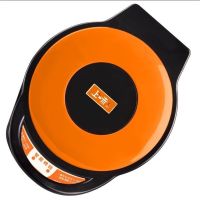 时尚炫彩电饼铛30cm迷你电饼铛烙饼机烤饼锅蛋糕机双面加热|型号808(深度3.5cm)橙色