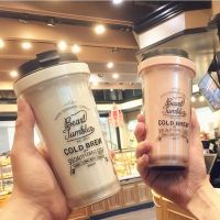 梨花杯学生塑料杯子创意韩版随手水杯原宿女潮流reefur咖啡个性