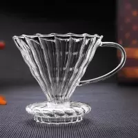 咖啡壶耐热玻璃手冲过滤杯云朵壶分享壶加热冲泡壶咖啡杯子套装|玻璃过滤杯