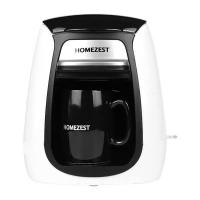 咖啡机家用全自动一体迷你美式滴漏咖啡壶小型单杯迷你泡茶壶咖啡|升级款-黑白相间