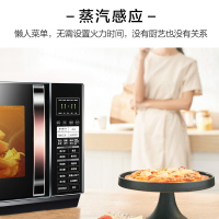 微波炉光波炉25升900w微蒸烤箱家用平板一体机c2|黑色