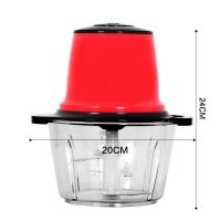 多功能电动绞肉机家用绞菜机辅食机料理机绞辣椒绞蒜泥厨房用品|1.5升单开关共一套刀