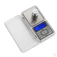 迷你电子称精准0.01g珠宝秤小克秤0.1g天平称茶叶家用厨房称便携|中文500g/0.01g+砝码