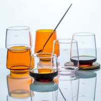 玻璃咖啡杯家用耐热玻璃刻度卡布奇诺咖啡杯喝咖啡杯子水杯