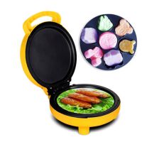 卡通蛋糕机家用全自动烤烤饼机早餐机迷你电饼铛双面加热|多功能蛋糕机+卡通盘送食谱 我很小烤盘直径17.5CM