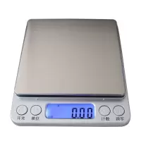 精准烘焙秤厨房秤家用0.01电子秤小台秤茶叶称蛋糕称食物0.1g迷你|中文电池3kg/0.1g送双托盘