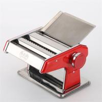 俊媳妇家用小型压面机多功能手摇面条机手工做面机手擀面制面机|升级加厚二刀【中国红】