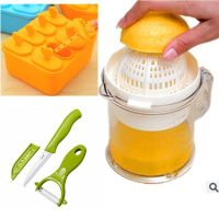 新款加厚 破损包赔 手动榨汁机家用榨汁器便捷迷你榨汁机小型辅食|榨汁机400+陶瓷二件套+棒冰方