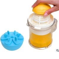 新款加厚 破损包赔 手动榨汁机家用榨汁器便捷迷你榨汁机小型辅食|榨汁机[400ML]+棒冰模具圆