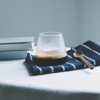 设计感富士山锥形耐热耐高温玻璃杯咖啡杯啤酒杯饮料杯