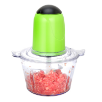 绞肉机家用全自动小型打馅碎菜蒜蓉搅拌机料理机碎肉多功能搅肉机|绿色玻璃碗 2L