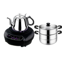 /h1迷你电磁炉小型电茶炉1000w两档调控学生宿舍火锅炉|H1+罗马壶+蒸锅