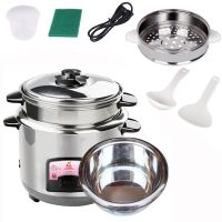 电饭煲家用小型电饭煲不粘胆电饭锅1.5l2l3l4l5l6l|不锈钢款(会粘锅) 6升5-9人用1000w