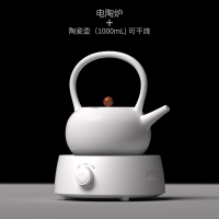 电陶炉茶炉煮茶小型家用静音迷你泡茶壶 非电磁炉|白电陶炉+防干烧陶瓷壶