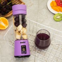 便携式榨汁杯榨汁机料理机果汁机豆浆机迷你多功能家用果汁机便携|紫色 六叶玻璃杯(大动力推荐款)