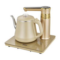 烧水壶全自动上水电热水壶套装泡茶专用加水抽水式电茶壶一体家用|304内胆薄款防烫全自动[金]