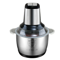 电动绞肉机多功能料理机家用搅拌机搅馅机蒜泥器辣椒粉碎机|(2升全身不锈钢)