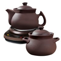 小型紫砂家用煎药壶中药壶煎中医煲药全自动电熬药砂锅药罐煲|9L壶A(ZS)+9L煲C(ZS)+赤底座A