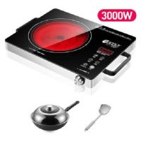 3500w爆炒电陶炉家用智能定时大炉盘火锅烧烤光波炉煮茶炉|3000W大功率电陶炉+炒锅