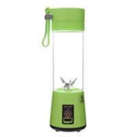 迷你充电便携式全自动多功能榨汁杯水果蔬菜料理杯小型榨汁机|绿色 加强动力六叶塑料杯身()