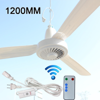 直销节能1200mm大号恒速家用吊扇客餐厅大风力塑料轻型摇控电风扇