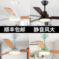 风扇吊灯吊扇灯客厅家用吸顶静音吊扇大风力北欧餐厅实木电扇灯