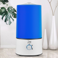 空调房喷雾163静音卧室超声波空气增湿婴孕加湿器家用办公室|JT163蓝色无灯款+5精油5除垢剂