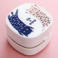 神器橡皮渣强力清洁电动清理吸尘电池小型便携桌面吸尘器家用|两只猫咪