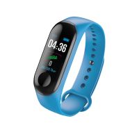 多功能手环学生手表计步器蓝牙手环运动闹钟防水计步男女m3智能|M3彩屏智能手环蓝色