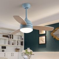美式吊扇灯北欧复古电扇灯简约现代客厅餐厅风扇灯loft工业吊灯