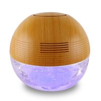 家用卧室除甲醛烟杀菌消毒机孕妇婴儿净化器小型负离子水洗空气|浅木色+彩灯+灯光开关