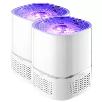 usb灭蚊神器一扫光捕蚊子驱蚊器光触媒卧室静音灭蚊灯家用无辐射|USB白色灭蚊灯*2台