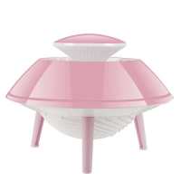 光触媒德国灭蚊灯光催化驱蚊黑吸入式家用夏日灭蚊神器科技静音|飞碟款粉色 常规款[不带适配器]