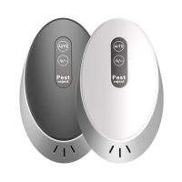 超声波神器家用蝇蚊子灯驱鼠器虫灭鼠灭蚊器捉捕老鼠电子驱蚊神器|2个装黑白