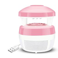 灭蚊灯家用灭蚊器静音usb驱蚊器孕妇婴儿适用卧室灭蚊神器插电式|粉红色+插头