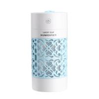 可充电加湿器迷你大容量车载加湿器家用卧室静音办公室空气净化器|天空蓝 充电器小夜灯小风扇套餐