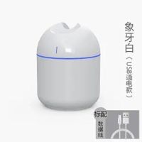 家用卧室空气加湿器量补水仪车载大雾加湿器迷你学生净化器喷雾器|冰川白 主机+百合花精油+小风扇+3棉棒