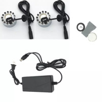 摆件园林盆景造景轮流水假山水景鱼池3头雾化头加湿器|一拖二电源+彩灯+雾化片钥匙