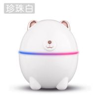 加湿器家用卧室迷你大雾容量空气学生静音usb办公室喷雾车载香薰|白色熊(大容量) 配5棉棒+小夜灯小风扇+5瓶香薰
