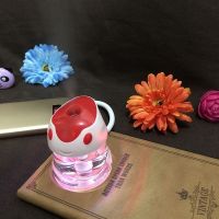 小夜灯卡通香薰七彩车载加湿器迷你空调加湿汽车室内|红色 加湿器+1瓶精油20毫升香味可选