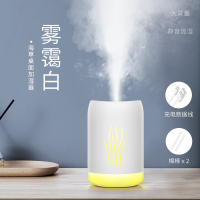 加湿器迷你可爱静音家用卧室宿舍车载空气净化保湿补水喷雾器|海草款-雾霭白