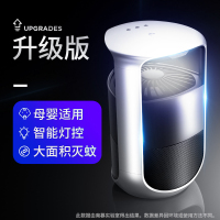 苍蝇室内光催化捕捉电蚊家用蚊子神器驱蚊器灭蚊一扫光婴儿灭蚊灯|升级版✅银色✅智能灯控+大面积物理灭蚊★母婴适用