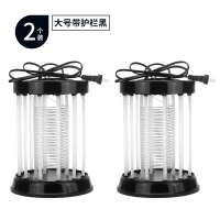 电击灭蚊灯婴儿驱蚊器户外蚊子神器led防蚊灯电子诱蚊杀家用室内|大号[带护栏黑]2个装