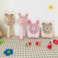 夏天ins可爱少女心小熊粉色小兔子迷你风扇usb充电学生随身手持